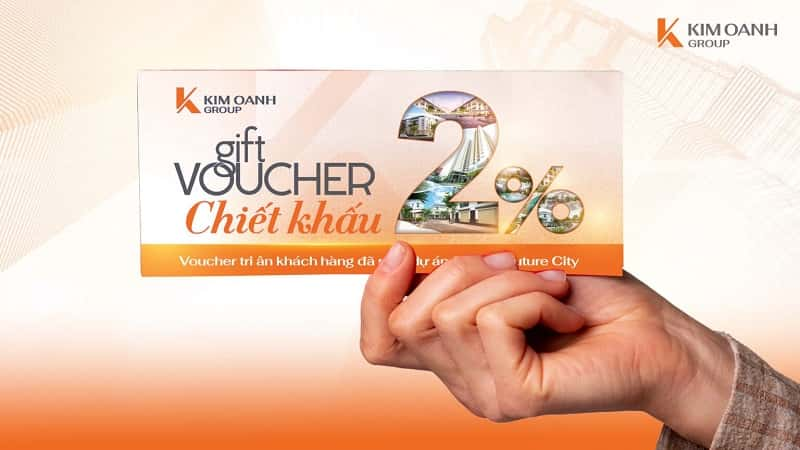 Voucher chiết khấu 2% dành cho khách hàng của Golden Future City