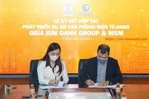  Kim Oanh và MSM đã kí kết cùng nhau vận hành hệ thống văn phòng điện tử DIGIO