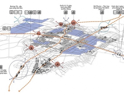 Bến Cát được quy hoạch thành 6 phân khu đô thị đến năm 2040
