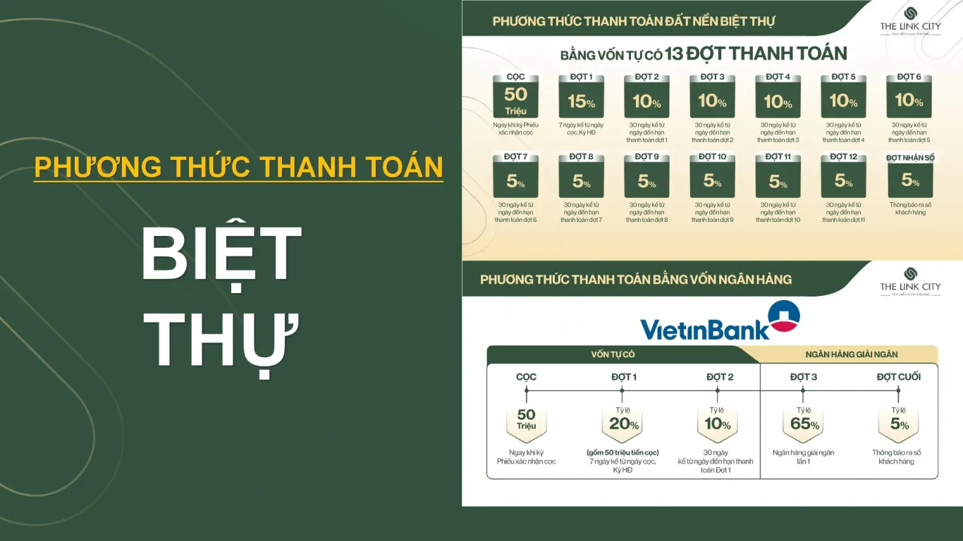PTTT Biệt thự The Link City