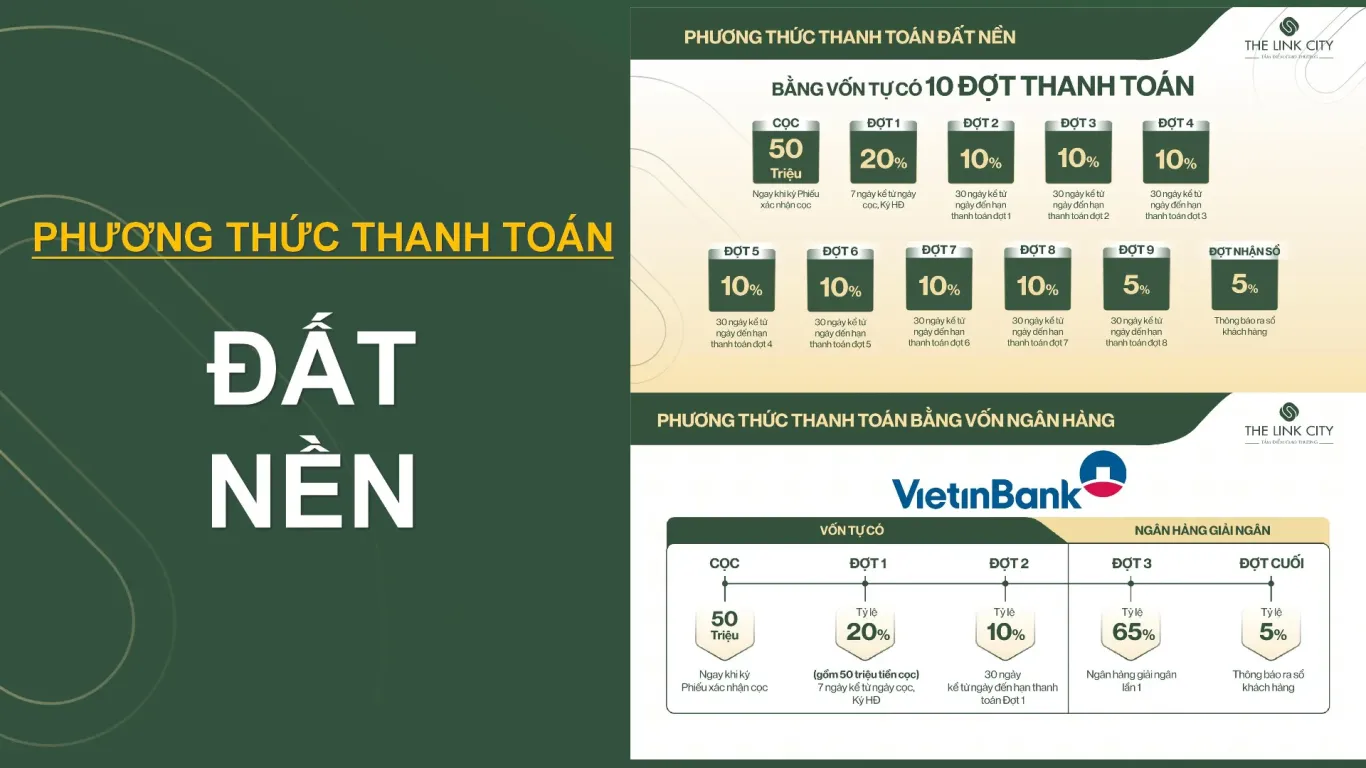 PTTT đất nền The Link City