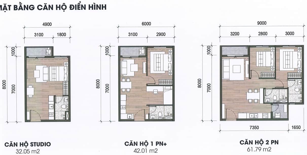 Mặt bằng căn hộ K Home Avenue