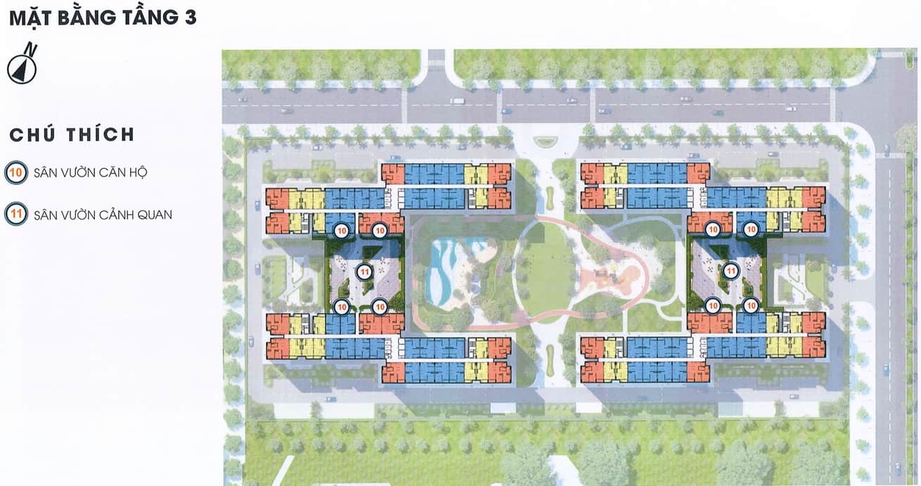 Mặt bằng tầng 3 K Home Avenue