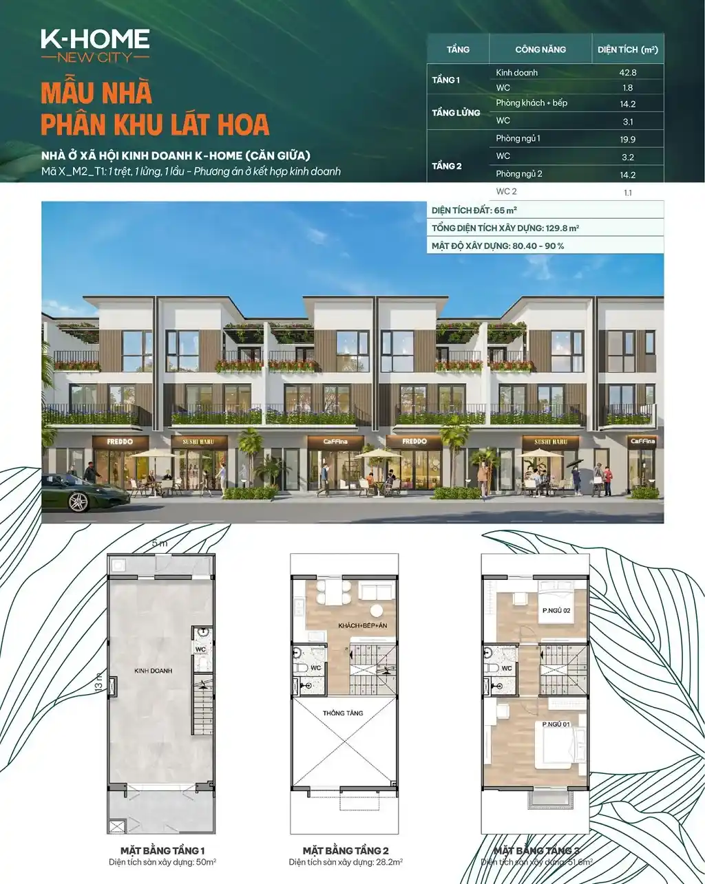 Mẫu noxh liền kề khu lát hoa