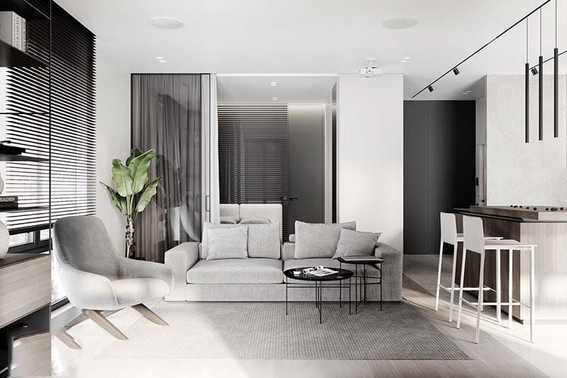 nội thất chung cư phong cách tối giản