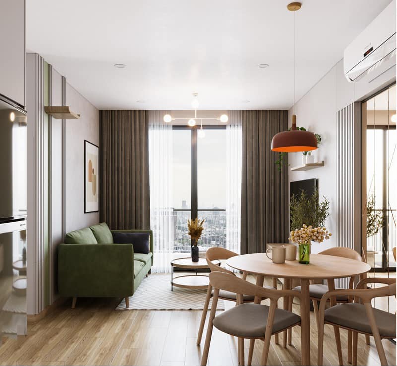 mẫu thiết kế chung cư 42m2