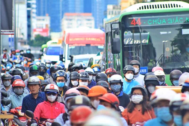 Kẹt xe tại cầu đò