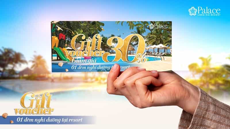 Voucher giam 30% chi phi nghi duog tai Palace Long Hai Resort