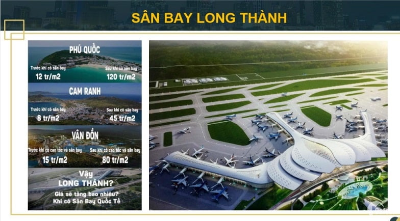 Giá đất gần sân bay long thành 