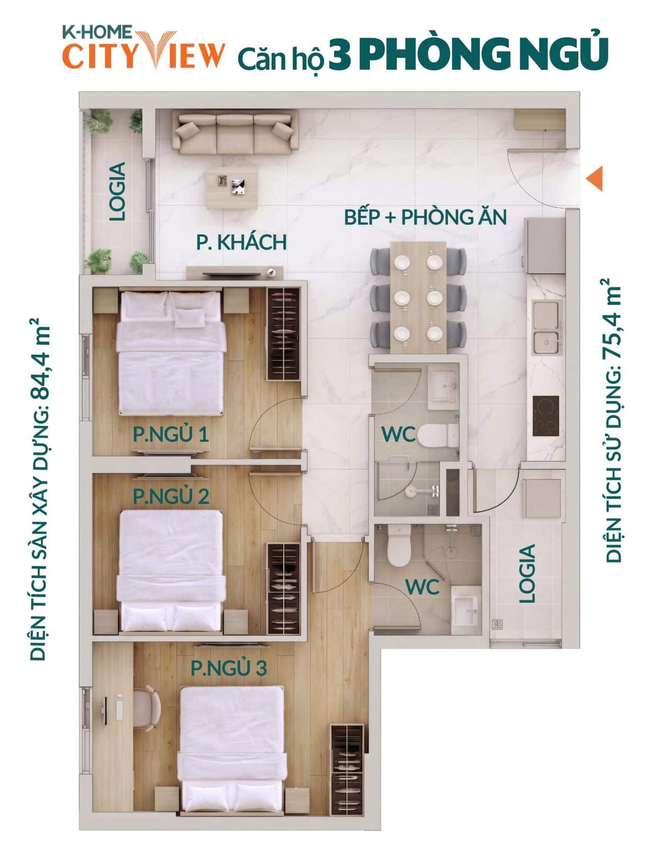 K home cityview 3pn